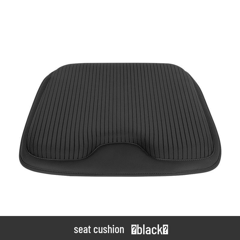 Electric Massage Lumbar Support Pillow - Memory Foam Car Seat Cushion with Remote Control.