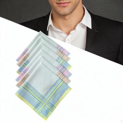 Batiste pentru bărbați din bumbac 6 bucăți batiste pentru costum de mire ocazional sărbătoare de bal de absolvire