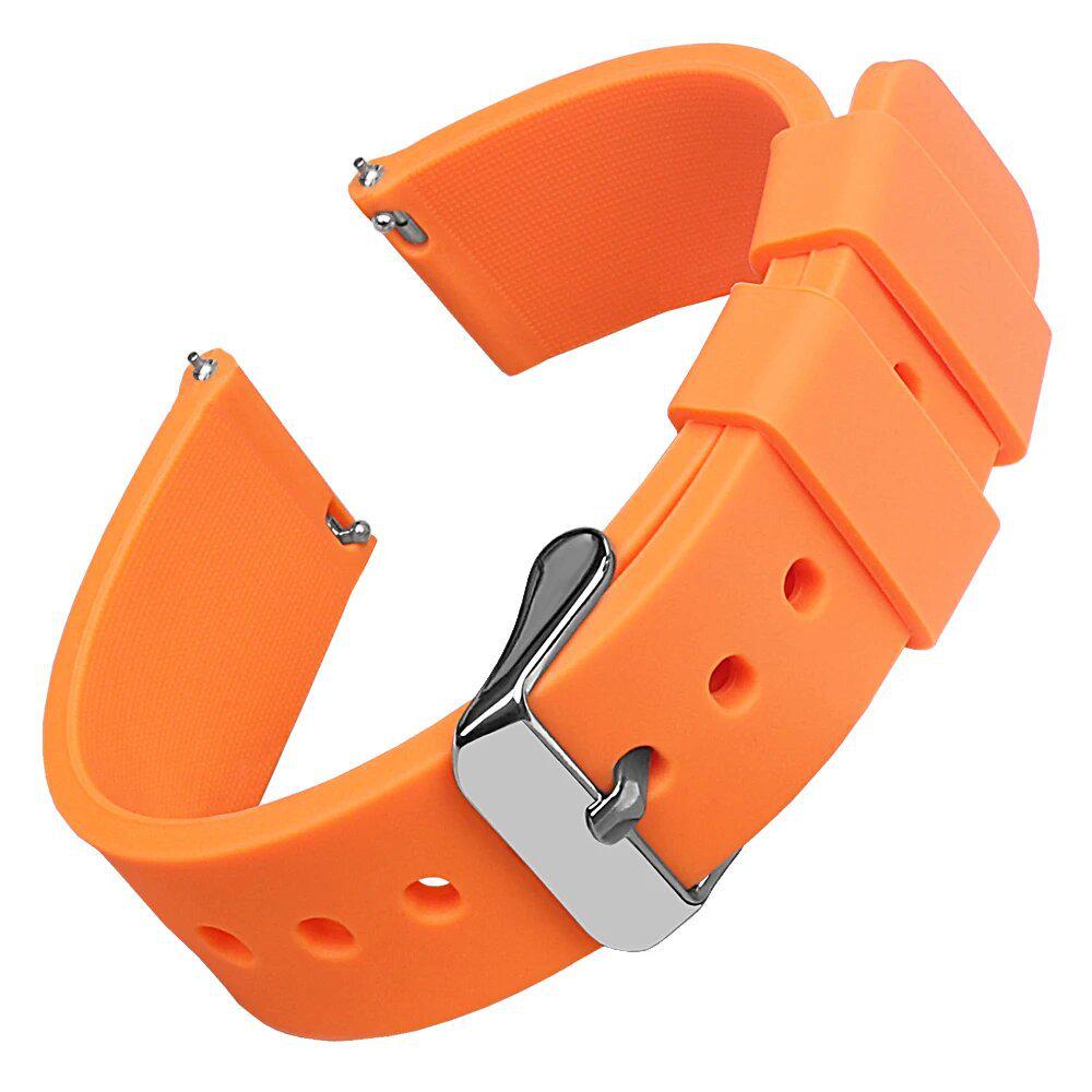 Cinturino Premium in Silicone per Orologio - Rilascio Rapido, Diverse Misure (14/16/18/19/20/21/22/24mm), Design Morbido e Colorato