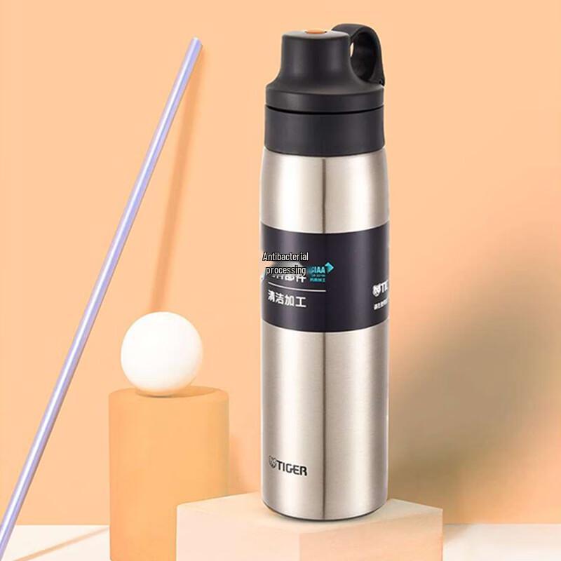 TIGER Vacuum Insulated Sports Water Bottle with Straw, 500ml