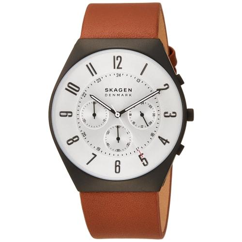 Skagen Grenen Chronograph Watch SKW6823 Men's Brown