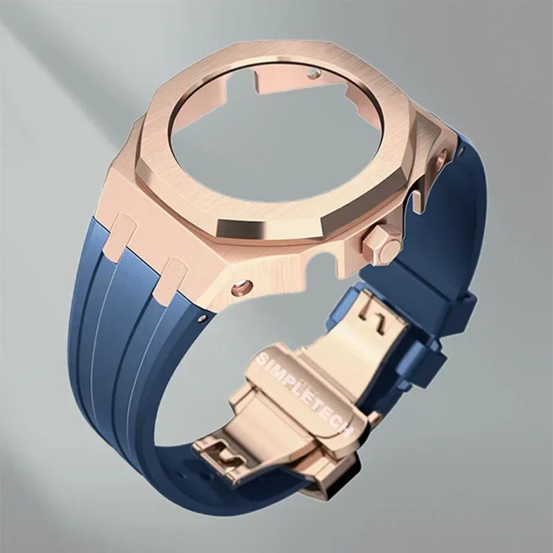 Mod Kit GEN5 GA2100 Metal Bezel for G shock Casioak Modification 4th Generation Rubber&Steel Watch Case Strap GA-B2100 2110