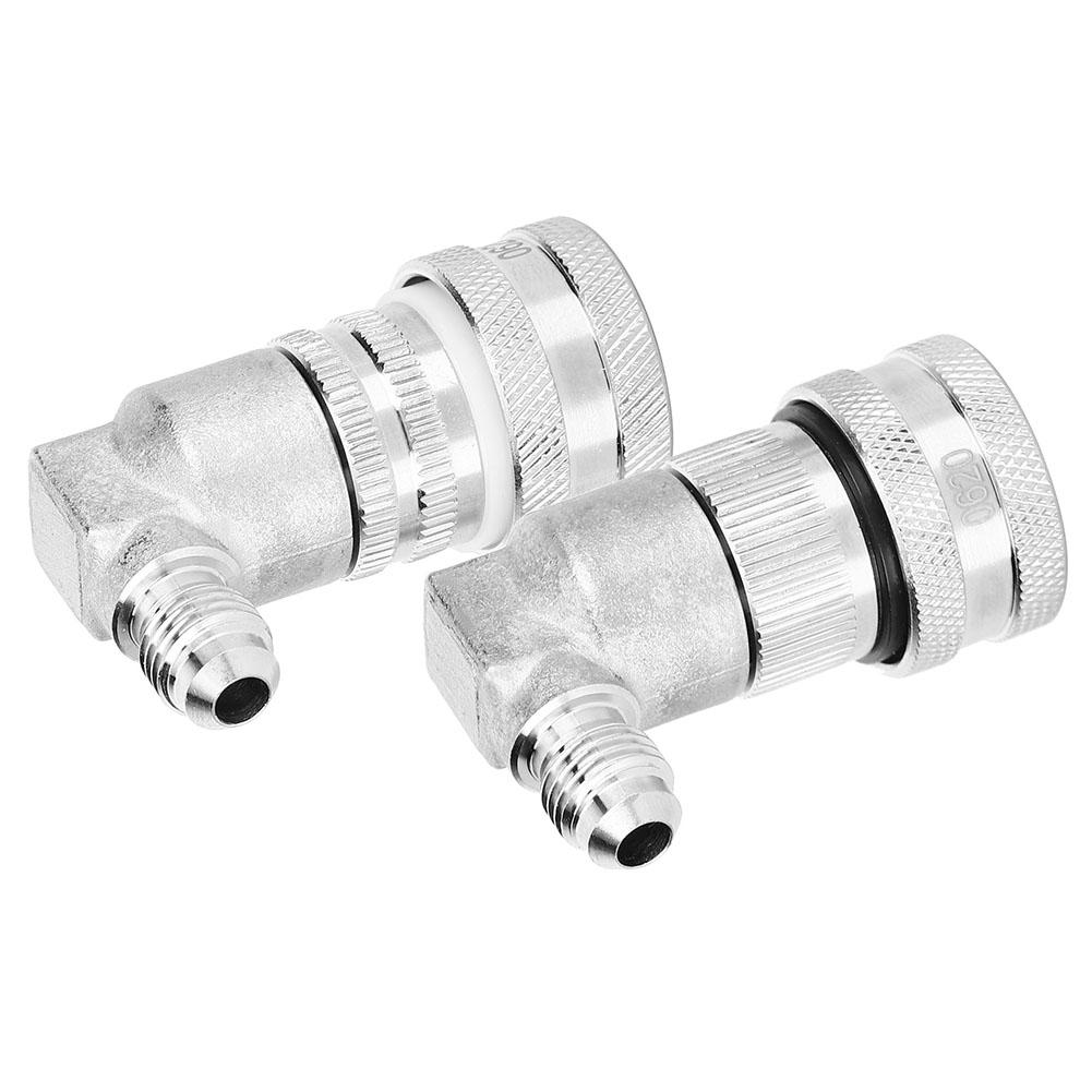 2PCs Keg Coupler Adapter Quick Connector Dispenser Stainless Steel Ball‑Lock MFL1 4‑Inch