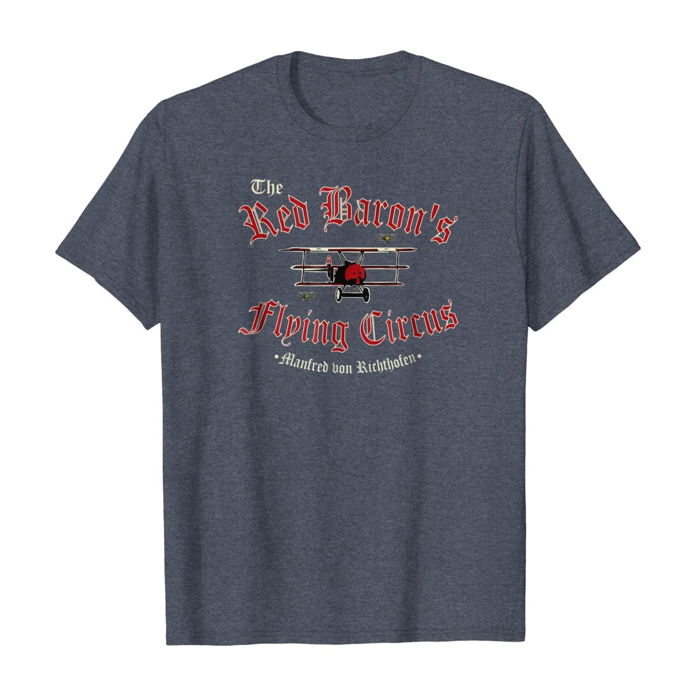 WWI German Air Force The Red Barons Flying Circus T Shirt 100 Cotton Short Sleeve ONeck Casual Tshirts Loose Top Size S3XL S