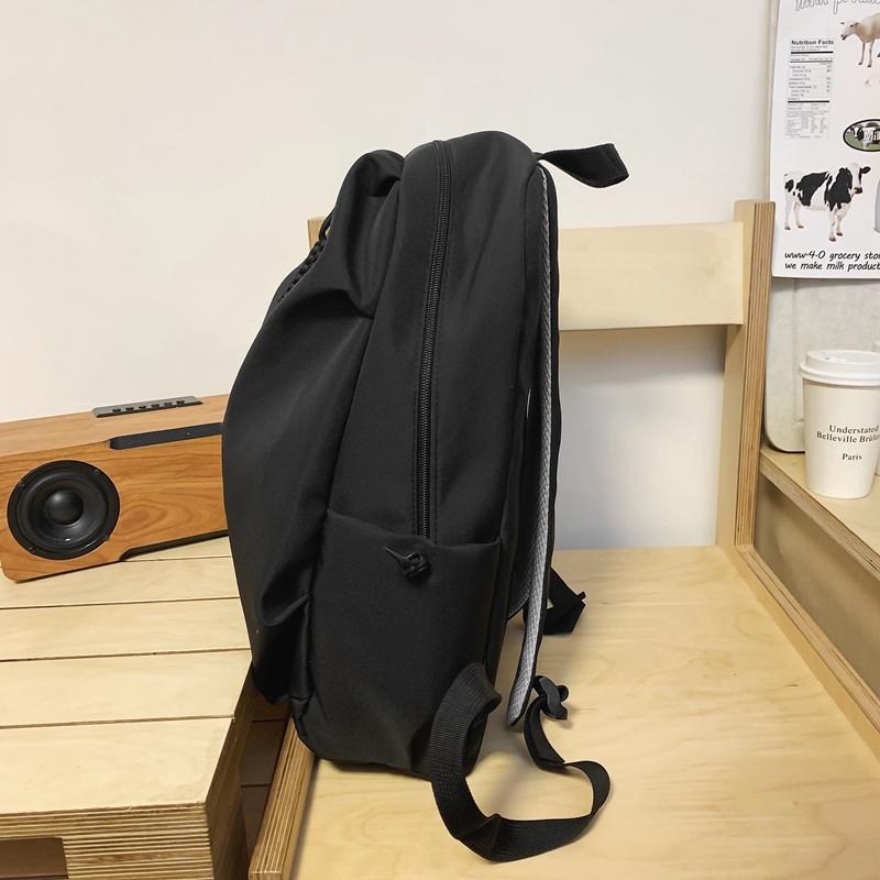 Mochila masculina de cor sólida ao ar livre mochila de viagem de grande capacidade à prova d'água bolsa de computador bolsa escolar de estudante
