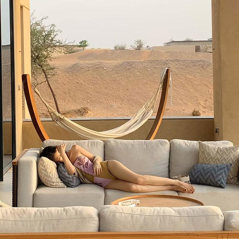 New one-piece triangular swimsuit female sexy tube top covering belly and thin summer new hot spring swimsuit