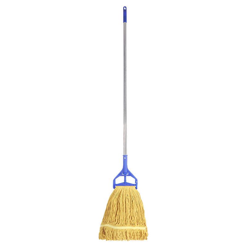 Four-Color Cotton Yarn Wax Mop with Replaceable Stainless Steel Threaded Clip Head