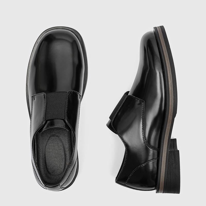 Fashion Elegant Leather Mens Oxford Shoes Stylish Business Shoes for Men Classic Dress Formal Wedding Footwear Thick Bottom Casual Shoes