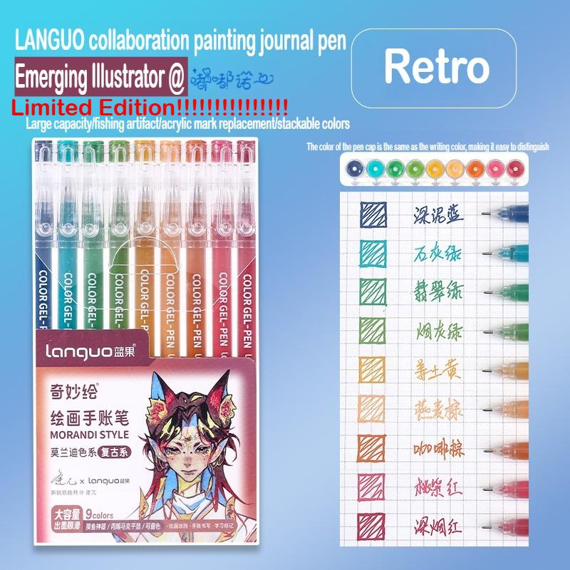 Languo 216 Colori Penna Manuale Multicolore 1,0 mm Colore Morandi Set di Penne Gel e Pennarelli Cancelleria Ufficio Forniture Scolastiche