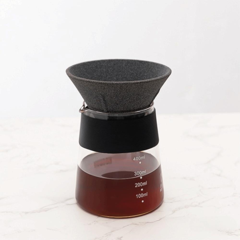Reusable Microporous Ceramic Coffee Filter Non-Porous Tea Filter Unique Coffee Drip Cup  Gift