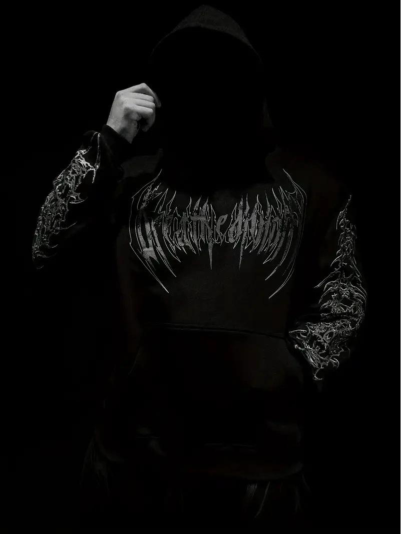 

Trendy Dark Battle Axe Men s Plus Size Hoodie by Breathedivinity Double Extra Large