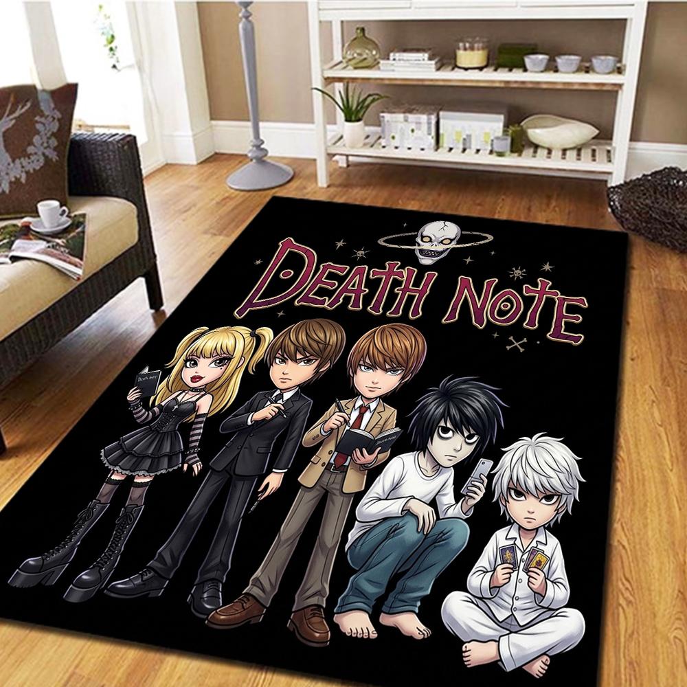 Death Note Bedroom Carpet, Living Room Rug, Home Decor Cool Movie Mat Play Floor Mat -HE28