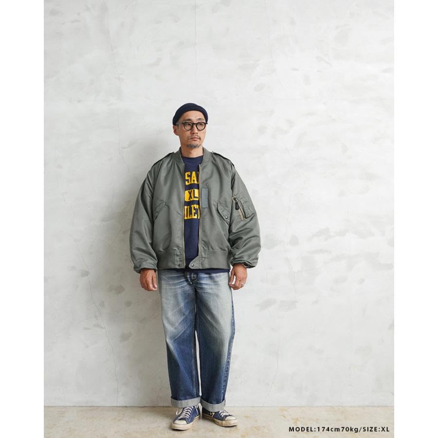 WAIPER US Military Early Model Flight SAGE Reprint 44 Inc. L-2B Jacket, MIL-J-7448C Model, [WP07] (Size (XXL) SAGE)