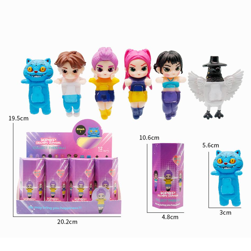 New K-pop Demon Hunters Figure Series Blind Box Derpys Tiger Rumi Mira Zoey Sussy Figurine Doll Mini Decor Model Toys Girl Gifts
