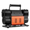 Dual-Cylinder Heavy Duty Air Compressor, 300 L/min Portable Tire Inflator, 12V 150PSI Offroad Air Pump with Digital Pressure Gauge & Adapters for