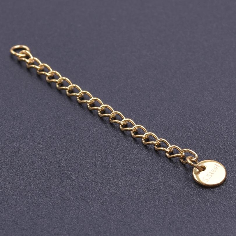 Silver/Gold Color Stainless Steel Extender/Extention/Tail Chains For Jewelry Making Bracelets Necklaces Anklets DIY Accessories