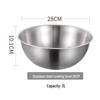 ZISIZ 304 Food-Grade Stainless Steel Mixing Bowl