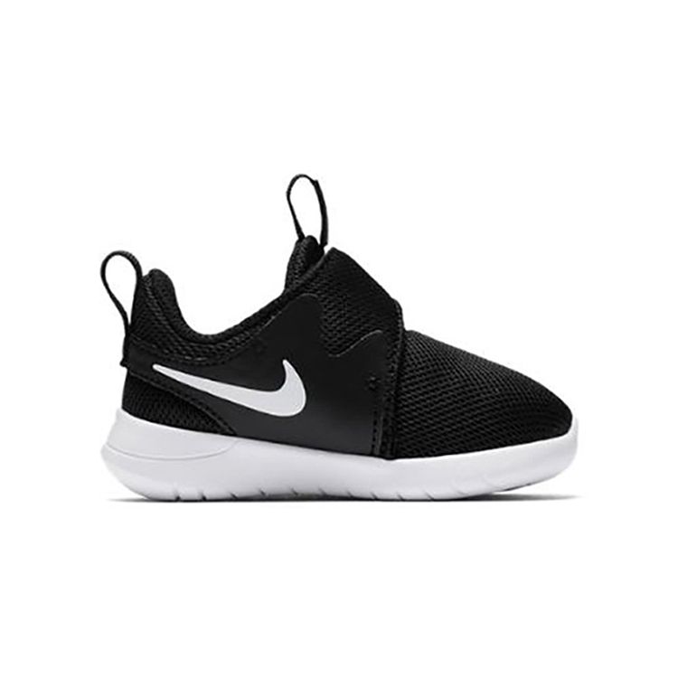 Nike Tessen Minimalist Sports Non-Slip Durable Low-Top Running Shoes Baby Sneakers Black White AH5233-003
