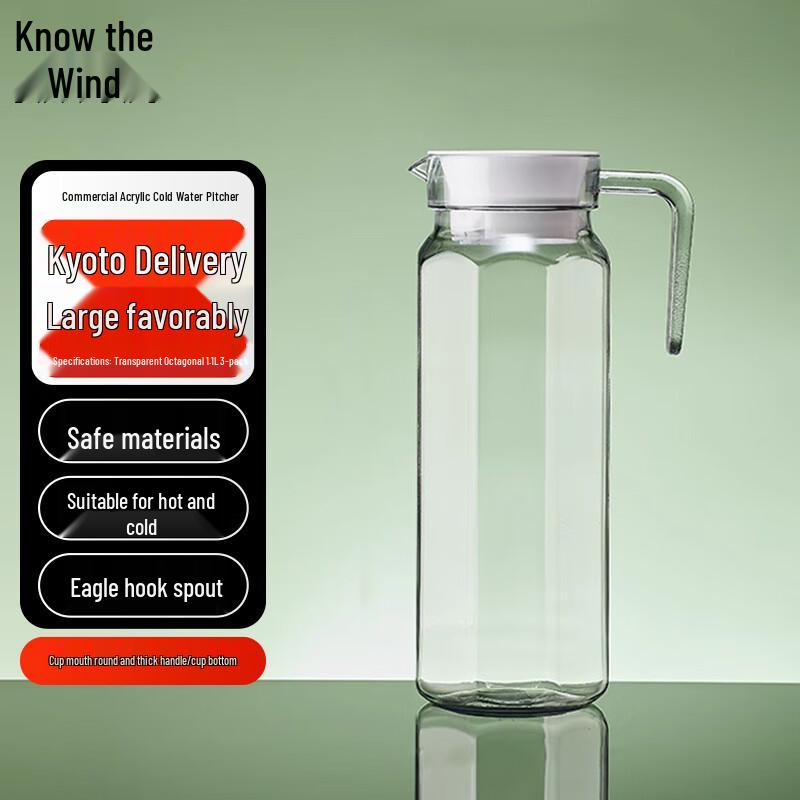 Zhifeng Commercial Acrylic Octagonal Water Pitcher