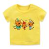 Tre Kattungar Tecknad Barnkläder T-shirt för Flickor/pojkar Söt Harajuku Barn T-shirt Toppar Sommar Casual T-shirt Småbarnskläder