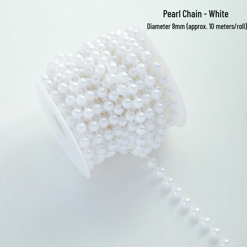 Handmade Pearl & Star Decorative Chain for DIY Flower Art