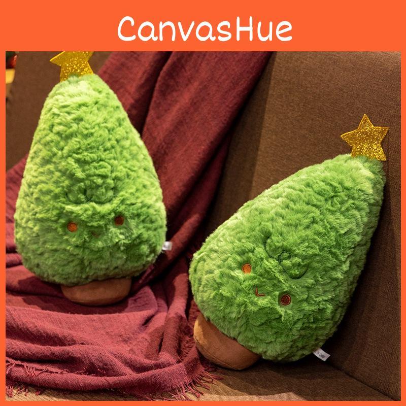 Christmas 35cm Green Tree Plush Pillow Doll For Room And Sofa Decoration