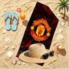Football United F.C Print Beach Towel, Versatile Lightweight Absorbent Beach Towel for Pool Surf Yoga Bathroom, Perfect Birthday Holiday Gift