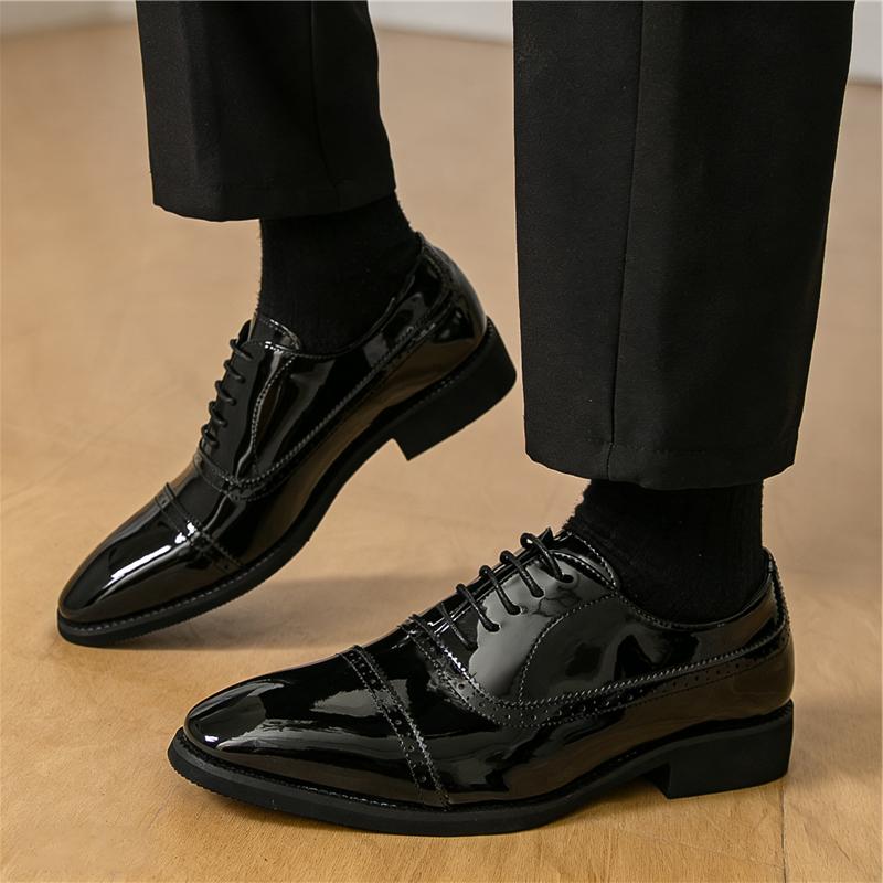 Fashion Designer New Men's Vintage Fashion Brogues Oxford Shoes Male Formal Wedding Dress Homecoming Sapatos Tenis Masculino