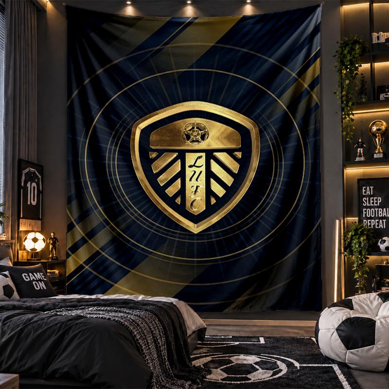 Wall Hanging Tapestry Leeds United Print Cloth for Living Room Bedroom Home Decor