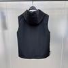 Men's Quick-Dry Multi-Pocket Hooded Vest - Solid Color, Casual, Sleeveless Gilet for Autumn Trends