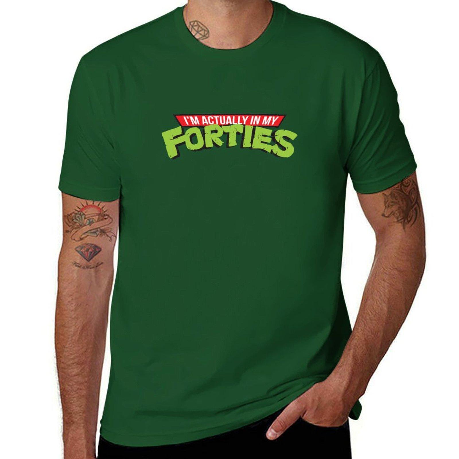 

I m actually in my forties T-Shirt hippie clothes oversized summer clothes cute clothes mens big and tall t shirts 4XL