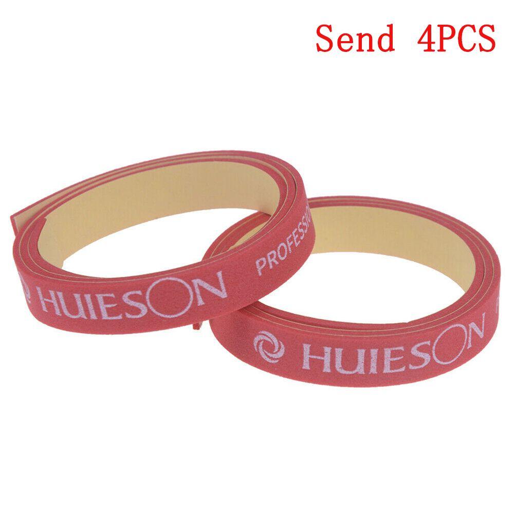 

4 шт. Защитная лента для боковых сторон ракетки, лента-губка для защиты ракетки для настольного тенниса красный