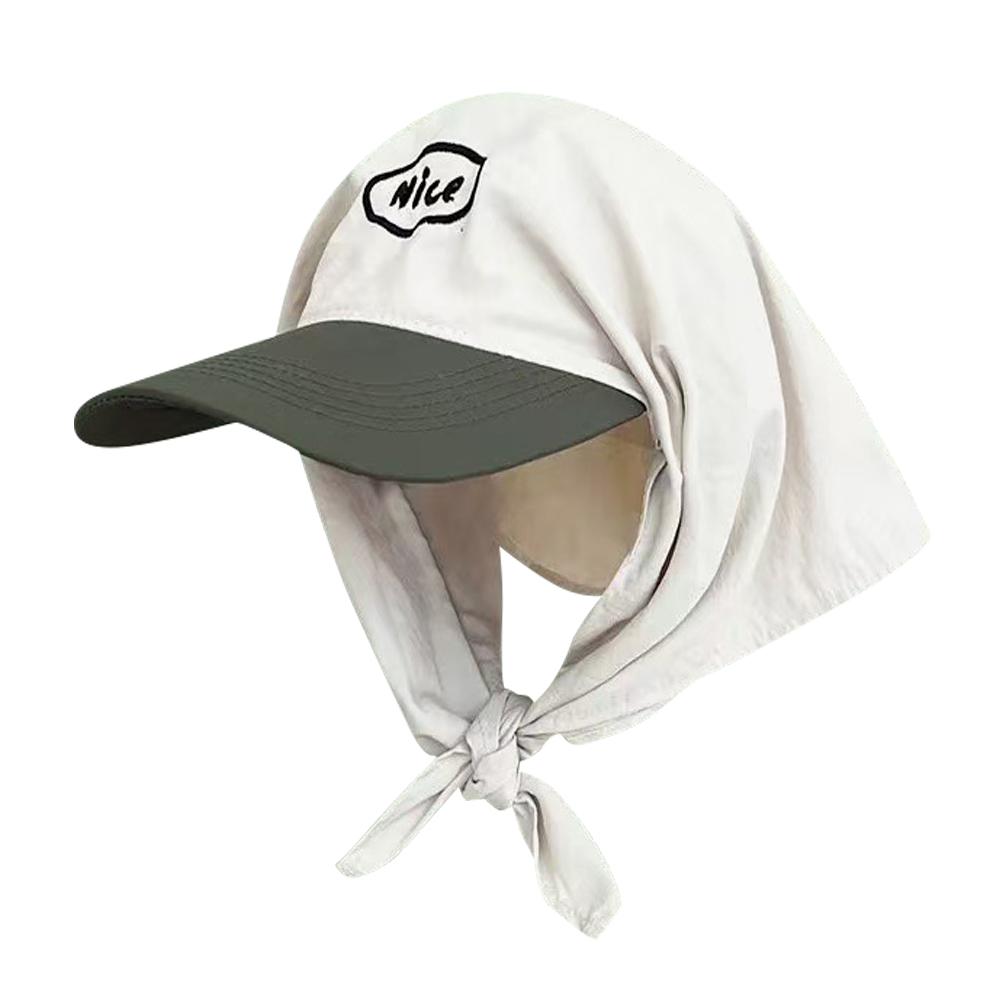 Triangular Headscarf Caps Quick Drying Peaked Cap Sunscreen Hats  for Women Spring and Summer