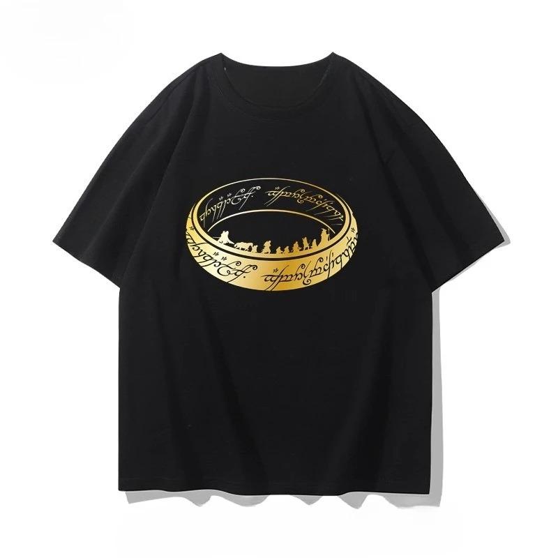 Hot Sale Classic TV The Lord of The Rings Graphic Print T-shirt Men Women Streetwear Y2k Harajuku Fashion Casual Oversized Top Cotton Summer New Tee