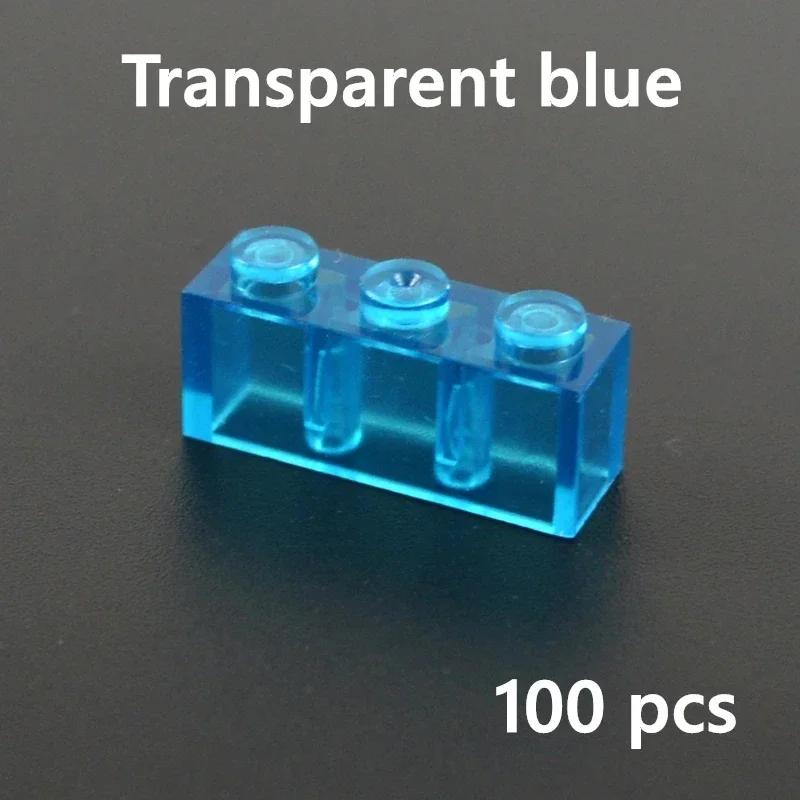 MOC Transparent Bulk Bricks 1x1 2x4 1x4 Clear Building Block Wall Panels and Baseplates