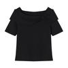 Women's Off-Shoulder Bowknot Knit Top