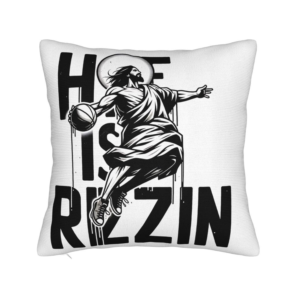 Pillow Cover He Is Risen Boho Easter Christian Jesus Vintage Pillow Case For Sofa Bedroom Home Decor Pillowcases