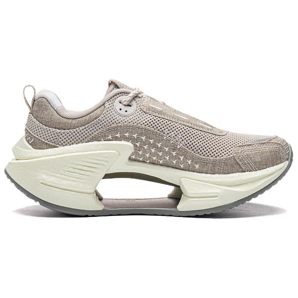 Li Ning Absolute Shadow 3 Comfortable Versatile Durable Rebound Low-Top Casual Running Shoes Women sneakers Gray AZGW064-3