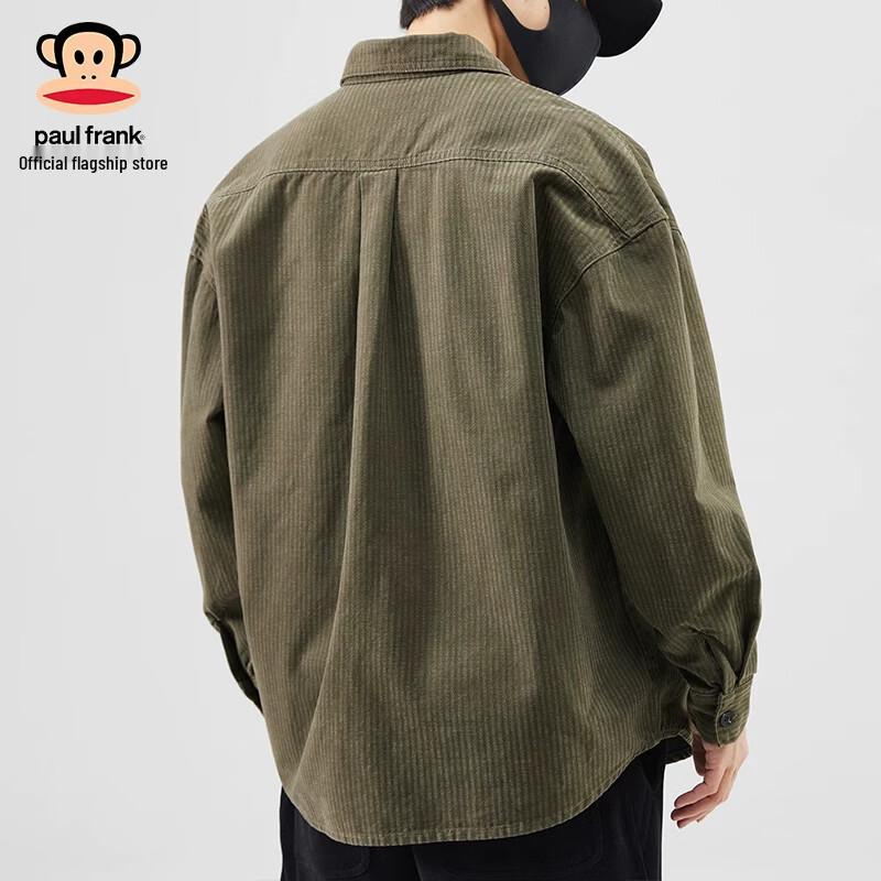Paul Frank Men's American Vintage Loose Fit Long Sleeve Work Shirt