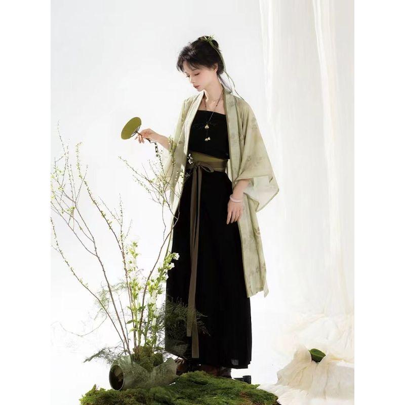 Dámský kalhotkový kostým Hanfu ve stylu čínské dynastie Song