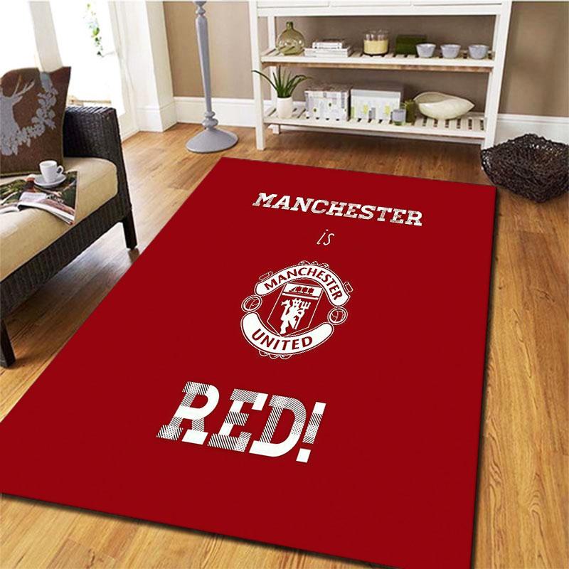 Manchester United F Carpet Rug for Living Room Bedroom Home Sofa Decoration,Kids play Non-slip Floor Mat