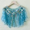 Women's Summer Sequin Shawl Cardigan: Versatile Evening Cape for Sun Protection, Perfect with Skirts.