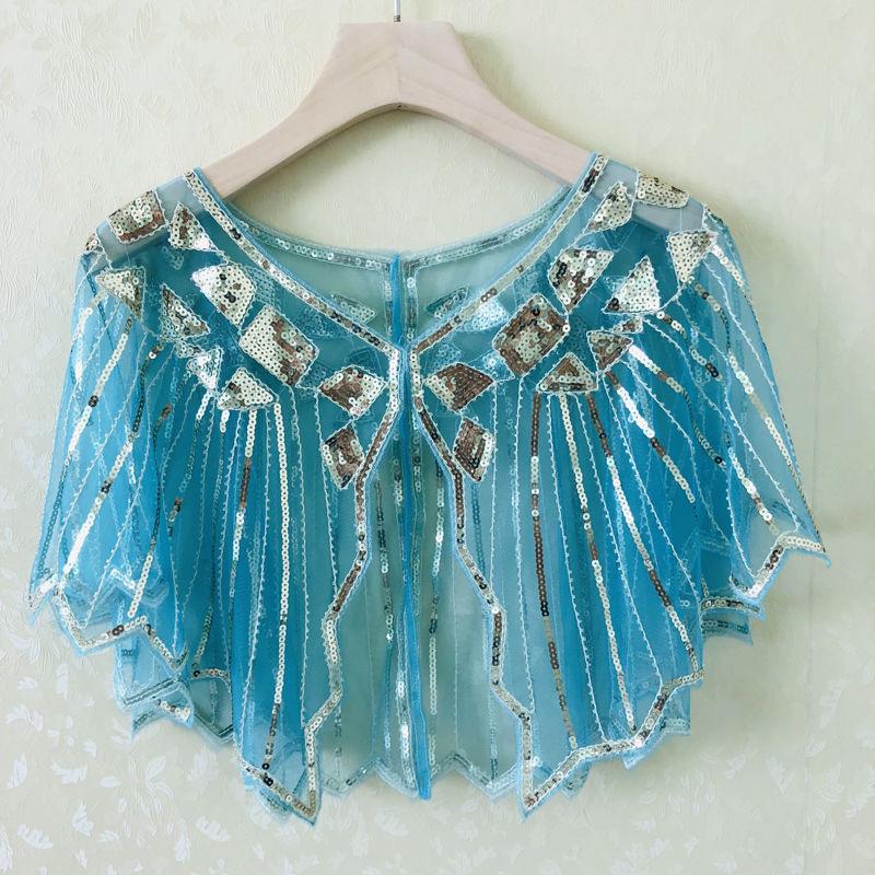 Women's Summer Sequin Shawl Cardigan: Versatile Evening Cape for Sun Protection, Perfect with Skirts.