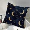 Vikama Federa Decorativa a Forma di Luna Crescente Dorata e Stella per Divani, Camere da Letto, Interni Auto - Poliestere