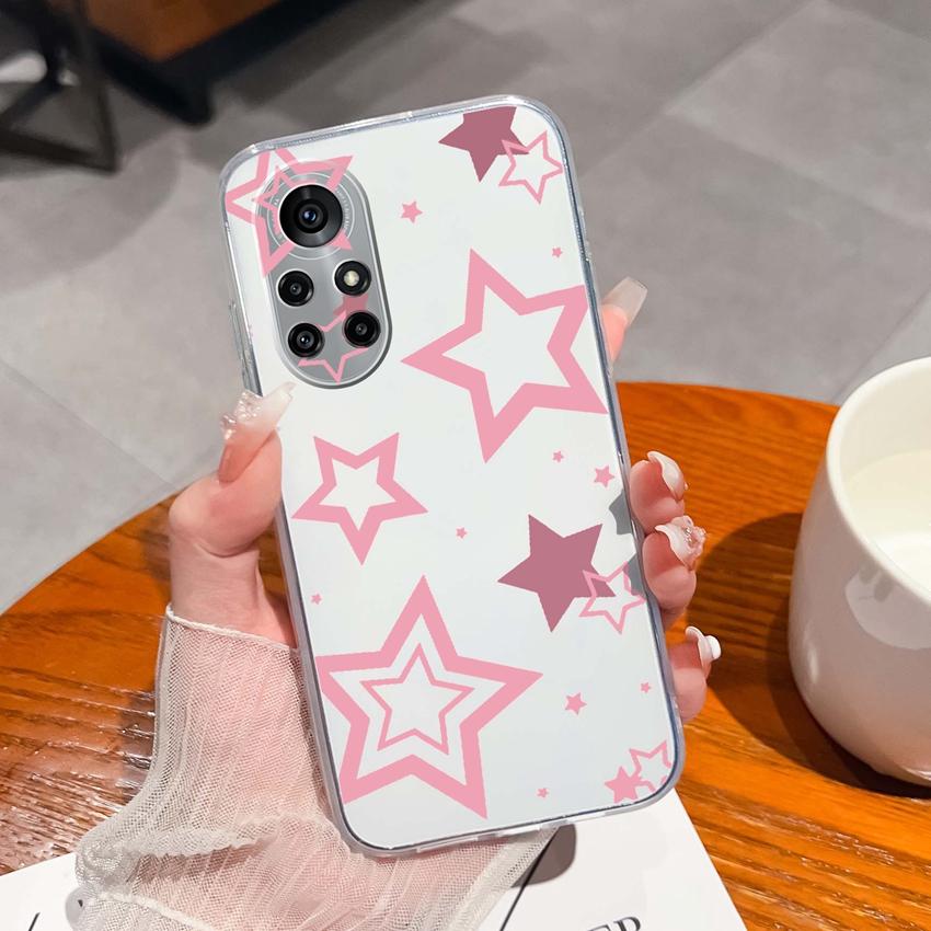 Case For Huawei Nova 8 9 10 11 Pro SE P Smart 2019 2020 Y60 Y70 Cute Black Cat Phone Cover Soft Slim TPU Shockproof Transparent Shell For Huawei Cases