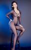 Body Full Body Open Open Babydoll High Open Crotch Tempting Black [Aokeea] Stockings, Perforated, Sexy, Tights, Crotch, Chest, Women's, Glossy,