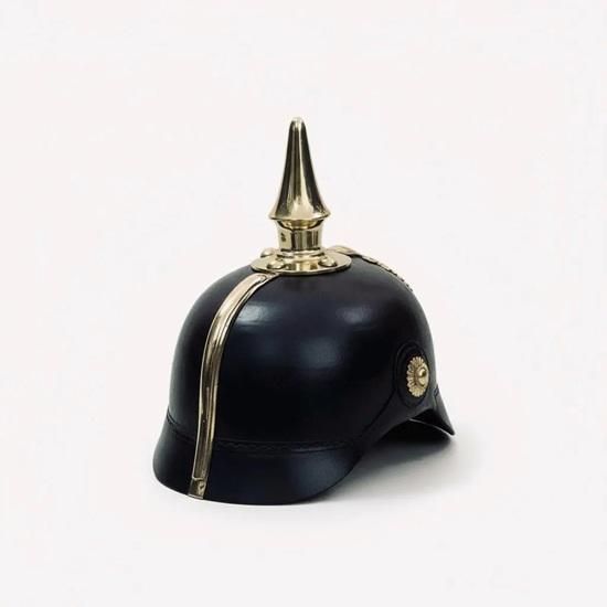 Imperial Prussian Pickelhaube Helmet, Leather WWI German Spike Helmet