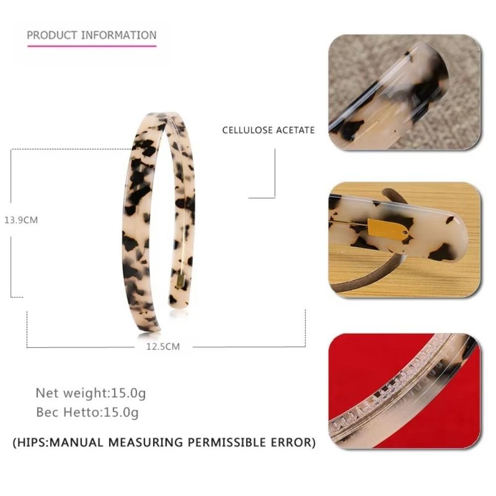 Tortoiseshell Headband Acetate Hair Accessories Classic Hair Band