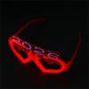 6Pcs Glowing Heart LED Glasses Night Event Party Supplies Reusable Bright Light Comfort Safe Materials