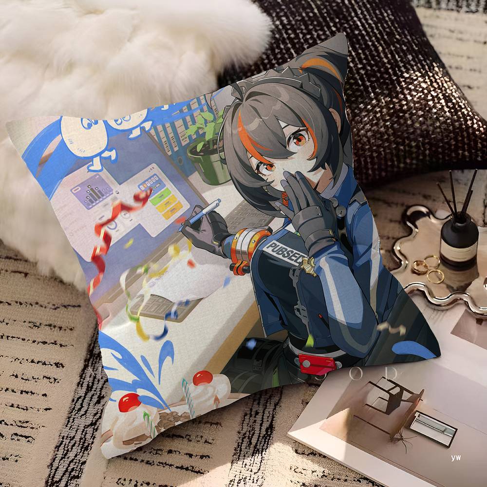 Popular Game Z-Zenless Z-Zone Z-Zero Pillowcases Home Bedding Decorative Pillow Cover Wedding Super Soft Pillow Case